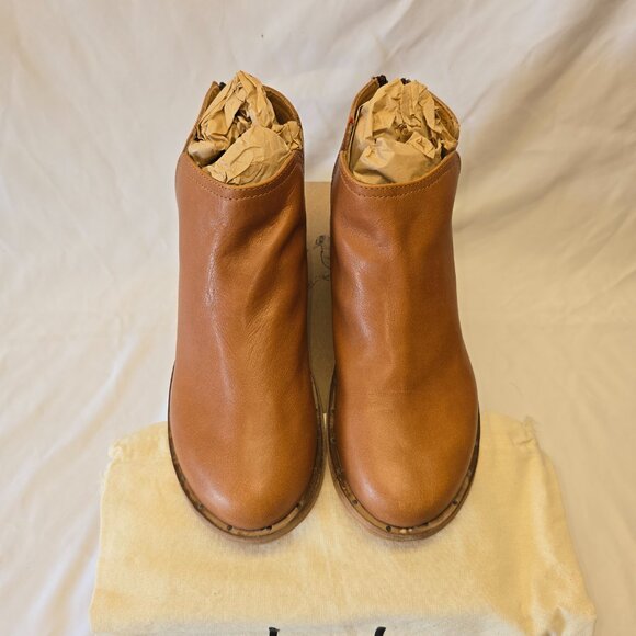 Beek Falcon Leather Ankle Booties in Cognac, Women's Size 6, New in Box $395 - Picture 3 of 10